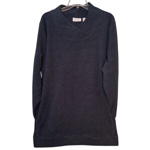 Dark Gray Cowl Neck Sweater